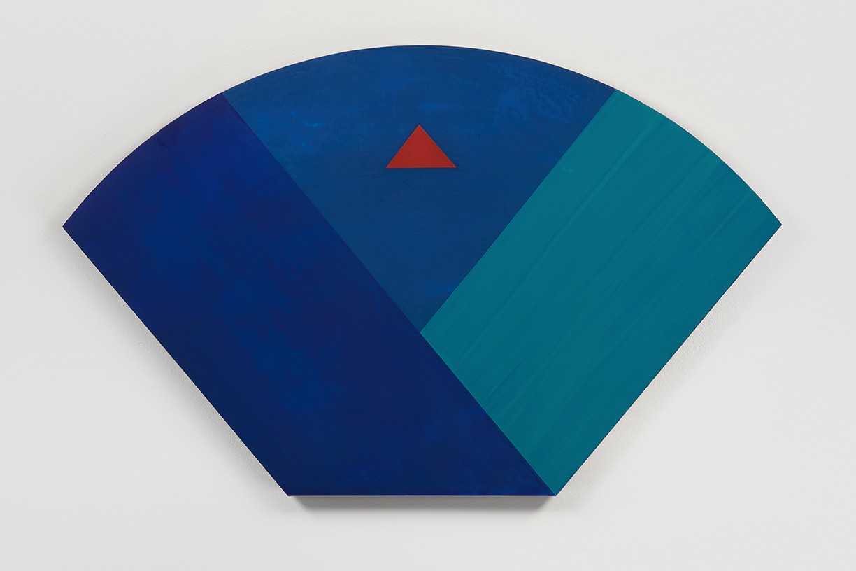 'VIEW_3A_02', 2018. Pigment and acrylic on wood. 25.5 × 36 inches.